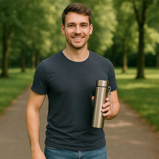 Eco Lite 800ml Stainless Steel Bottle with Carry Strap