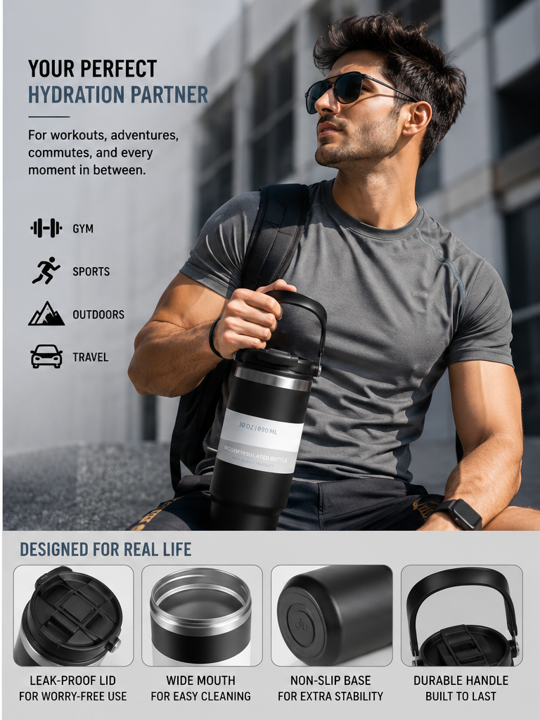 Premium Sipper Tumbler 900ml