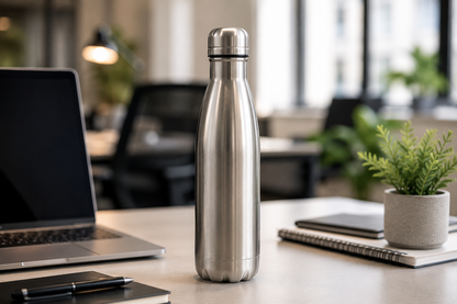 Sleek Silver Cola Bottle 1000ml