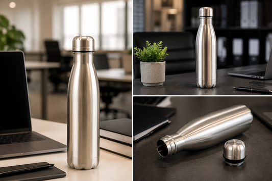 Sleek Silver Cola Bottle 1000ml