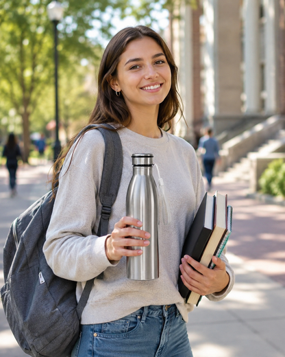 Lightweight Steel Water Bottle | Daily Hydration 1000 ml