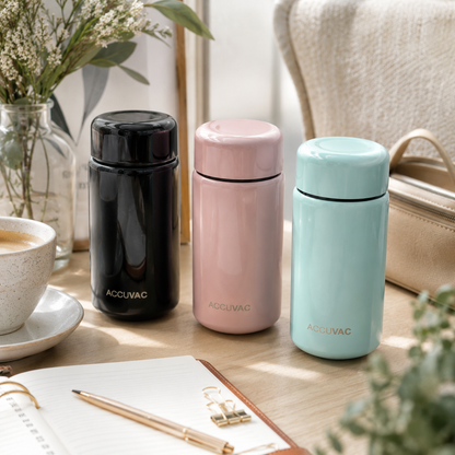 ACCUVAC Mini Vacuum Flask 300ml | Premium Coffee & Tea Flask