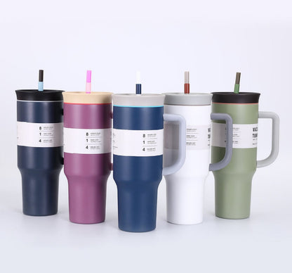 Tumbler 1200ml with Straw & Handle